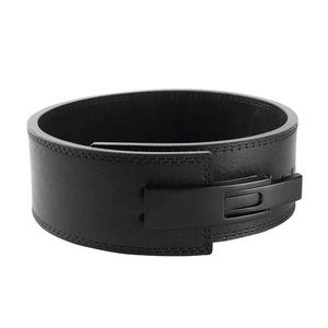 Cinturón de Levantamiento de Pesas de 10 mm de Alta Resistencia, de Cuero Vacuno, con Cierre Antideslizante, Protección Avanzada para Gimnasio y Fitness - Product Image 5