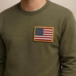 Haute qualité 3D USA drapeau américain brodé coeur/fleur Patch fer à repasser/coudre insigne patriotique pour tactique motard vestes chapeaux - Product Image 4