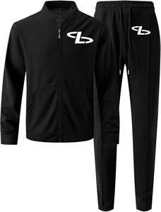 Chaqueta con Logotipo Personalizado, Conjuntos para Hombre, Trajes Deportivos Lisos para Hombre, Chaqueta Cortavientos, Conjunto Deportivo de Nailon para Hombre - Product Image 3