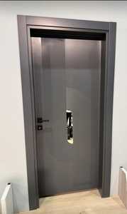 Porte intérieure de chambre en acier inoxydable laqué à haute brillance conception personnalisée maisons modernes appartements de luxe projets de bureau d'hôtel - Product Image 5