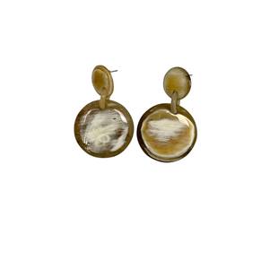 Vente en gros 2026 Meilleures ventes Boucles d'oreilles pendantes pour femmes, motif chiffre mignon en corne de buffle, tendance, pour anniversaire - Product Image 1
