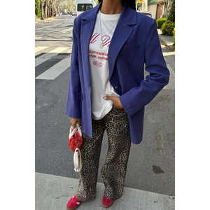 เสื้อแจ็คเก็ตผ้าลินินสำหรับผู้หญิง Agnes รุ่น 6105 เสื้อเบลเซอร์สุดหรู - Product Image 4