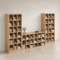 Étagère à vin modulaire en bois moderne, meuble de rangement en cube pour salon, bureau à domicile, hôtel