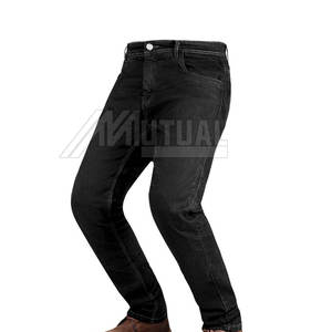 Les jeans occasionnels des hommes faits sur commande halettent la conception unique avec le service d'OEM de taille légère d'épaisseur de modèle droit mi en vente! - Product Image 2