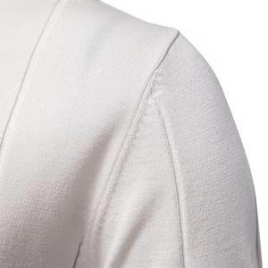 T-Shirt Homme Décontracté à Manches Courtes et Demi-Zip 100% Coton Simple Couleur Unie Lâche 220 Gsm Tricoté Personnalisable Design Logo - Product Image 3