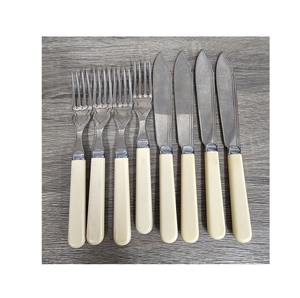 Customized Stainless Steel Spoon Cutlery 8 Piece Fork Butter Knife Best <b>Weddings</b> Occasions Cutlery Utensil Set Spoon - Product Image 1
