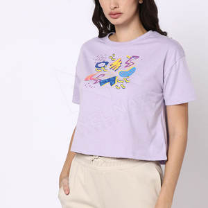 Vêtements actifs pour femmes haut court respirant grande taille débardeur de couleur unie écologique t-shirts pour femmes - Product Image 1