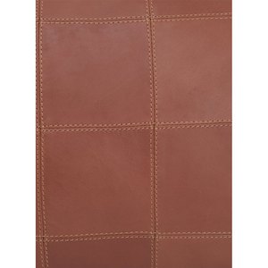 Housse de coussin géométrique en cuir tanné 18x18 - Housse de coussin moderne en cuir de vachette pour la maison - Product Image 2