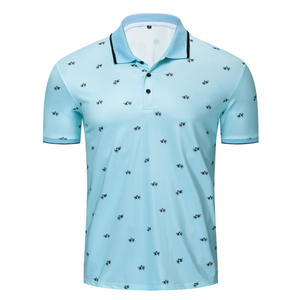 Polo de Golf Personalizado para Hombre, Elástico en 4 Direcciones, Transpirable, de Manga Corta, Ropa Deportiva Informal de Golf de Marca - Product Image 1