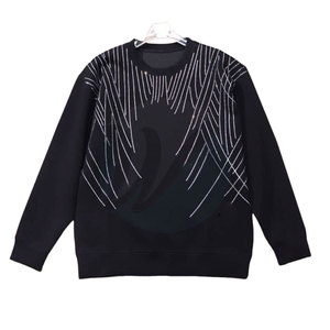 Vente en gros de sweatshirts respirants de style unique de grande taille avec strass - Product Image 1