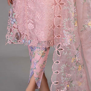 High Quality Pakistani Women's Shalwar Kameez Digital Printed Silk and Cotton <b>Shirt</b> and Trouser for Casual Wear - Product Image 4