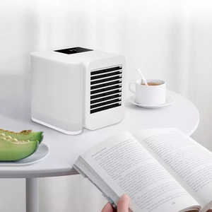 MicroCool Climatiseur Portable Mini avec Réservoir d'Eau de 1000 ml, Alimentation CA/Batterie/USB, Fonction Humidificateur et Refroidissement par Brumisation - Product Image 3