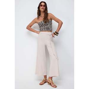 Pantalones de Punto de Corte Informal y Relajado con Elegante Detalle de Lazo - Product Image 1