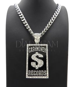 Chaîne de Moissanite cubaine la plus vendue Collier Hip Hop en argent sterling 925 avec pendentif en argent comptant pour fiançailles ou fête - Product Image 1