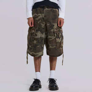 กางเกงขาสั้นผ้าฝ้ายลายพรางสำหรับผู้ชายกางเกงคาร์โก้ข้างกระเป๋าข้างดีไซน์ใหม่ล่าสุดออกแบบได้ตามต้องการ - Product Image 2