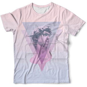 T-shirt à col rond 100% coton pour homme Conception à épaules tombantes surdimensionnées avec séchage rapide Fitness Impression numérique de qualité personnalisée - Product Image 5