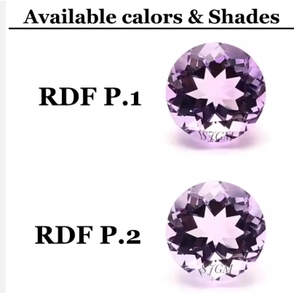 10mm trillion coupe naturelle Rose De France ou rose améthyste prix d'usine de gros haute qualité à facettes pierres précieuses en vrac IGI - Product Image 2