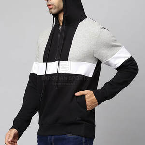 Pull à capuche Offre Spéciale pour hommes, sweats à capuche respirants demi-fermeture éclair pour hommes, style unique - Product Image 3