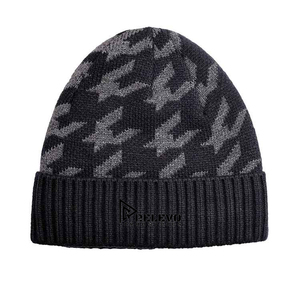 Custom Printing Wholesale 180Gsm High Quality Solid Color Knitted Beanies Unisex Autumn <b>Winter</b> Outdoor Warm 3D Embroidery 100% - Product Image 2