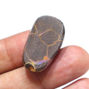 30.00 carat naturel australien Boulder opale violet feu Cabochon pierre précieuse 29X18X6 MM Boulder opale pour la fabrication de bijoux pierre précieuse - Product Image 3