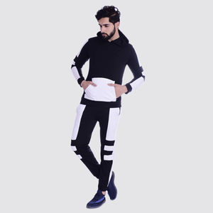 Logo personnalisé Survêtement Jogger pour hommes Survêtement de haute qualité noir formation vierge Survêtement Ensemble Plaine Survêtements pour hommes - Product Image 1
