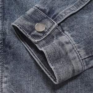 Hombres Invierno Nuevos Jeans Chaquetas Color Sólido Casual Jeans Chaqueta Cremallera Jeans Chaquetas Para Hombres - Product Image 4