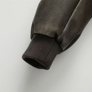 2024 nueva chaqueta de bombardero de cuero de oveja Original Vintage para mujer, abrigo, estilo transpirable para mujer - Product Image 4