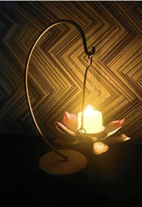 Porte-bougie et porte-bougie de fête d'anniversaire et de mariage, porte-bougie fantaisie coupe Lotus porte-bougie Votive porte-bougie - Product Image 3