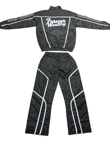 Lightweight Satin Windbreaker <b>Jacket</b> <b>Track</b> Pants Set Custom Stitching Jogging Suits Two Piece Men's Sporty Quick Dry Polyester - Product Image 2