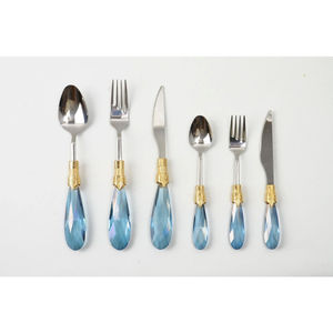 Wholesale Customized Stylish Metal <b>Gold</b> Spoon Fork Knife Hotel Flatware Stainless Steel <b>Cutlery</b> <b>Set</b> for Home Wedding Events - Product Image 6