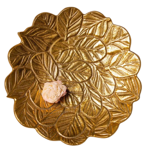 Placa de cargador de Color dorado con color y tamaños personalizados a precios de mayorista con tamaño de 9 pulgadas Logotipo personalizado aceptado - Product Image 1