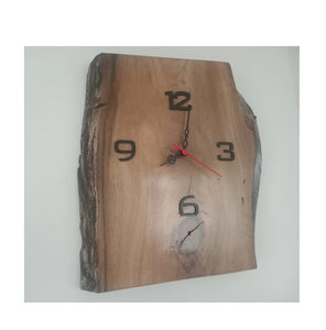 Horloge en bois de luxe pour article décoratif mural avec cadre en métal artisanat horloge murale décorative pour la maison nouveau Design - Product Image 3