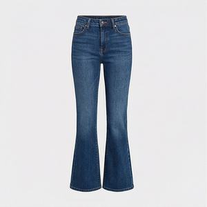 Pantalons en jean à jambes larges et amples pour femmes, livraison mondiale, OEM, mode, strass, jeans en gros, style vintage, pantalons tendance de qualité supérieure - Product Image 1