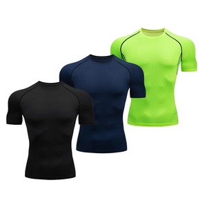 <b>Men</b> Surf Sunscreen Diving Suit Rash Protection t-<b>Shirt</b> Swimsuit Tight Short-Sleeved <b>Swimming</b> Floating UV Protection Diving Suit - Product Image 4