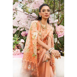 Colección Eid 2025 de Maria B, MPT-2602-A-TC-1254, Blusa de Chifón con Decoración Bordada - Product Image 3