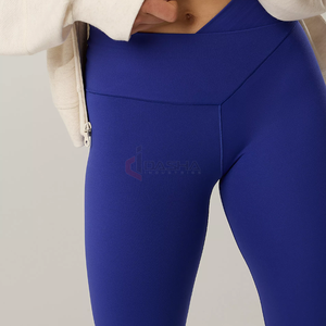 Wholesale High Waisted Seamless <b>Booty</b> Lifting Yoga Set Tummy Control Leggings Shapewear for Women - Product Image 2
