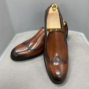 Chaussures en cuir respirantes avec talon rembourré et semelle souple, chaussures de mode pour hommes, chaussures décontractées - Product Image 6