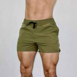 Bañadores sólidos Ropa para correr Bóxer para hombre Cordón de secado rápido Deportes Pantalones cortos para correr Entrenamiento Poliéster Activewear Shorts - Product Image 5