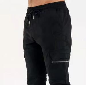 Pantalon cargo personnalisé OEM de haute qualité pour hommes, ceinture élastique, cordon de serrage réglable, vêtements cargo colorés et décontractés à motif droit - Product Image 6