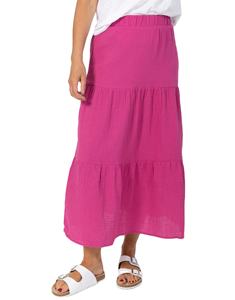 กระโปรงแม็กซี่ทรงเอไลน์สีสันตามสั่งสำหรับฤดูร้อน เอวธรรมชาติ ไซส์พลัสสำหรับผู้หญิง ผ้าฝ้าย 100% ระบายอากาศได้ดี เป็นมิตรกับสิ่งแวดล้อม ทันสมัย - Product Image 1