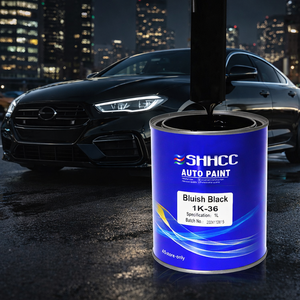 SHHCC 1K36 Vernice Acrilica Bluastro Nero per Verniciatura a Spruzzo di Veicoli Interi Durante Riparazioni Auto Buona Resistenza alle Intemperie - Product Image 1