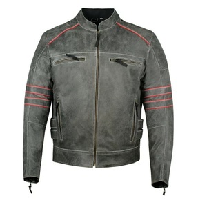 Best Price Custom Winter Men's Leather <b>Jacket</b> with Stand Collar Reversible & Windproof Made in Pakistan - Product Image 6