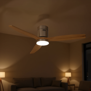 Ventilador de Techo LED de Madera de 132 cm con Luz, Producto de Primera Calidad - Product Image 3