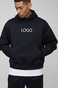 <b>Black</b> <b>Oversized</b> Scoba Track Suit with Split Hem Custom LOGO Bootcut Sweatpants Plus Size Printed Heavyweight Breathable <b>Hoodie</b> - Product Image 3