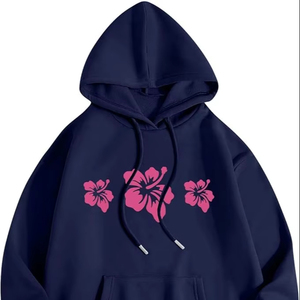 เสื้อฮู้ดลายกราฟิกขายส่งสำหรับผู้ชายและผู้หญิง เสื้อสเวตเชิ้ตแขนยาวแบบสวมหัวสำหรับฤดูใบไม้ร่วง น่ารัก ทรงโอเวอร์ไซส์ มีฮู้ด - Product Image 1