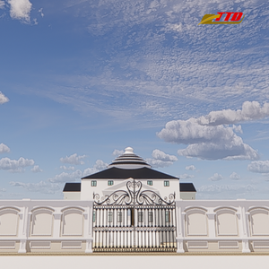 Conceptions de portes en fer élégantes pour les entrées de villas et les maisons résidentielles Service de modélisation 3D disponible fourni par Vietnam - Product Image 1