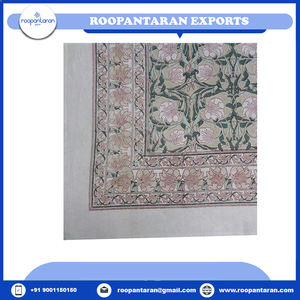 Mantel de Algodón Jacquard de Primera Calidad, Impreso a Mano con Técnica de Bloques, Artesanía Atemporal, Mantel de Algodón Puro en Oferta - Product Image 4