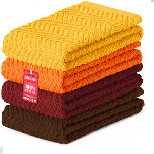 Paños de Cocina de Algodón 100% de Alta Calidad, Absorbentes y Duraderos para Uso Diario, Diseño Damasco Multicolor, Secado Rápido para el Hogar - Product Image 5