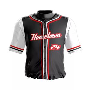 Uniforme de Béisbol Personalizado para Hombre con su Propio Logotipo, Superventas, 100% Poliéster, Transpirable, Absorbe la Humedad, Diseño de Logotipo Frontal Plus - Product Image 6
