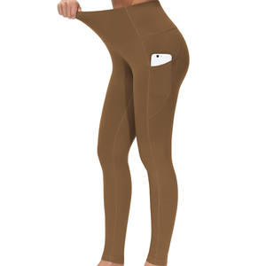 Mallas de Yoga sin costuras de cintura alta para mujer, mallas deportivas para gimnasio y uso informal, ropa deportiva con tela elástica - Product Image 4